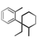 Chemical structure of ketamine